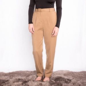 FRNCH Camel slim leg pants